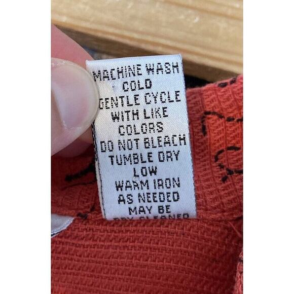 Chico’s Design 100% Cotton Button Front Shirt Jacket Size 3 / US XL Women’s Red - Picture 4 of 8